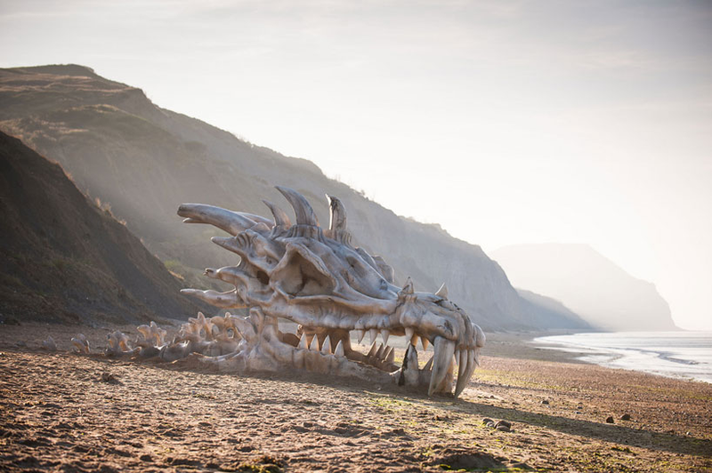 Illustration for article titled Did a massive dragon just wash ashore along England's Jurassic coast?